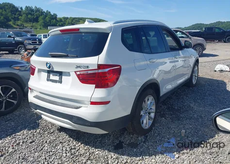 2016 BMW X3 xDrive28I from USA, damaged, VIN 5UXWX9C59G0D75446